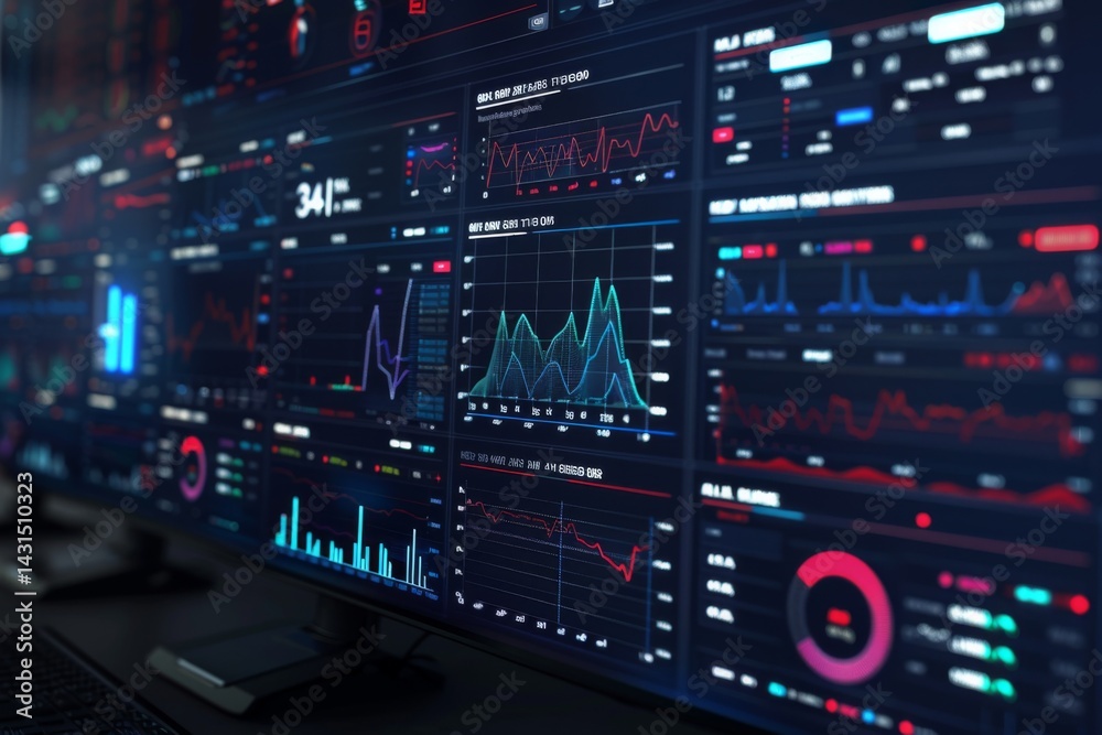 Comprehensive dashboard visualizing key performance in indicators Comprehensive dashboard visualizing key performance in indicators