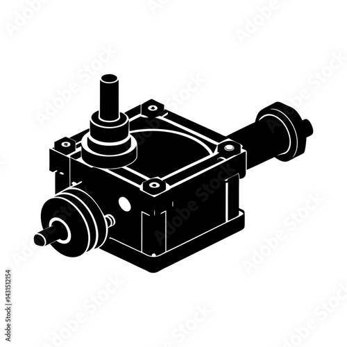 Actuator silhouette vector
