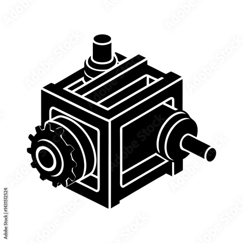 Actuator silhouette vector