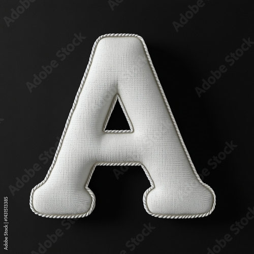 Minimalistisches Design mit Buchstabe A