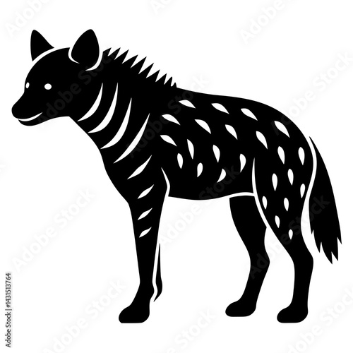 hyena vector icon on white background