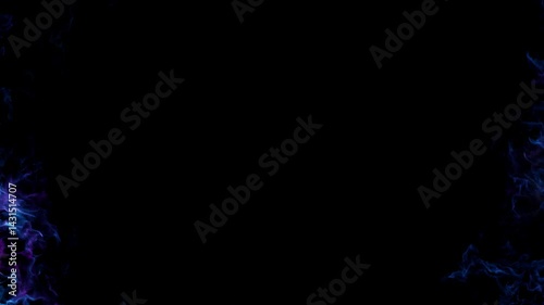 Bright glowing multiple fire explosions. Abstract particle backdrop. Set of 6 circular Flame Shockwave effect. Different shapes. For screen mode. 4K Dynamic template animation in yellow and red colors