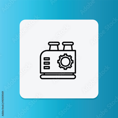 Icon of interconnected gears, symbolizing mechanical systems, teamwork, and industrial machinery.