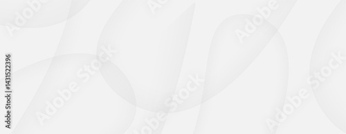 Abstract background white gray translucent shapes bright smooth clean
