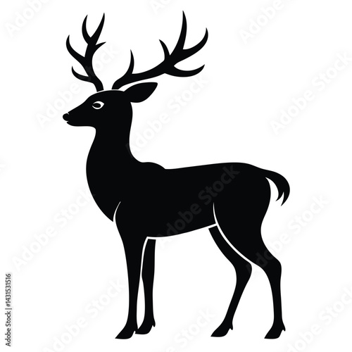 deer silhouette vector
