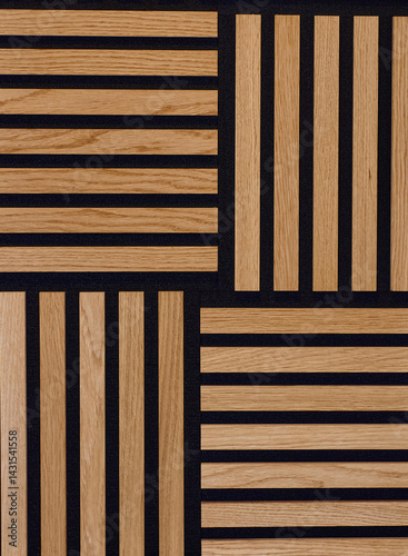 Striped Background Wood With Black