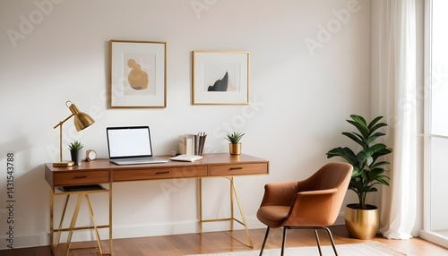 Photo interior modern design room 3d illustration