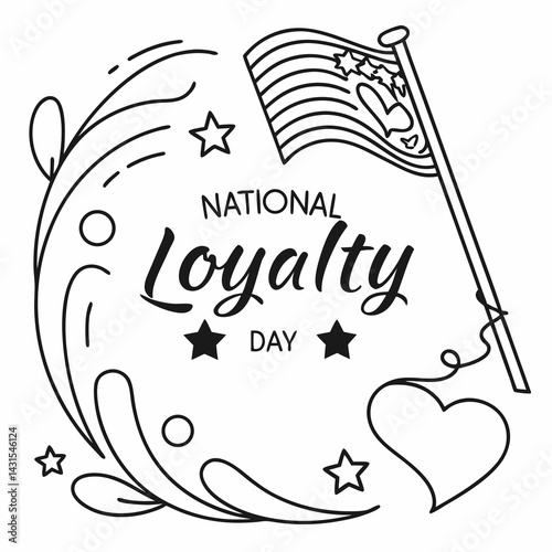 NATIONAL LOYALTY DAY vector illustration