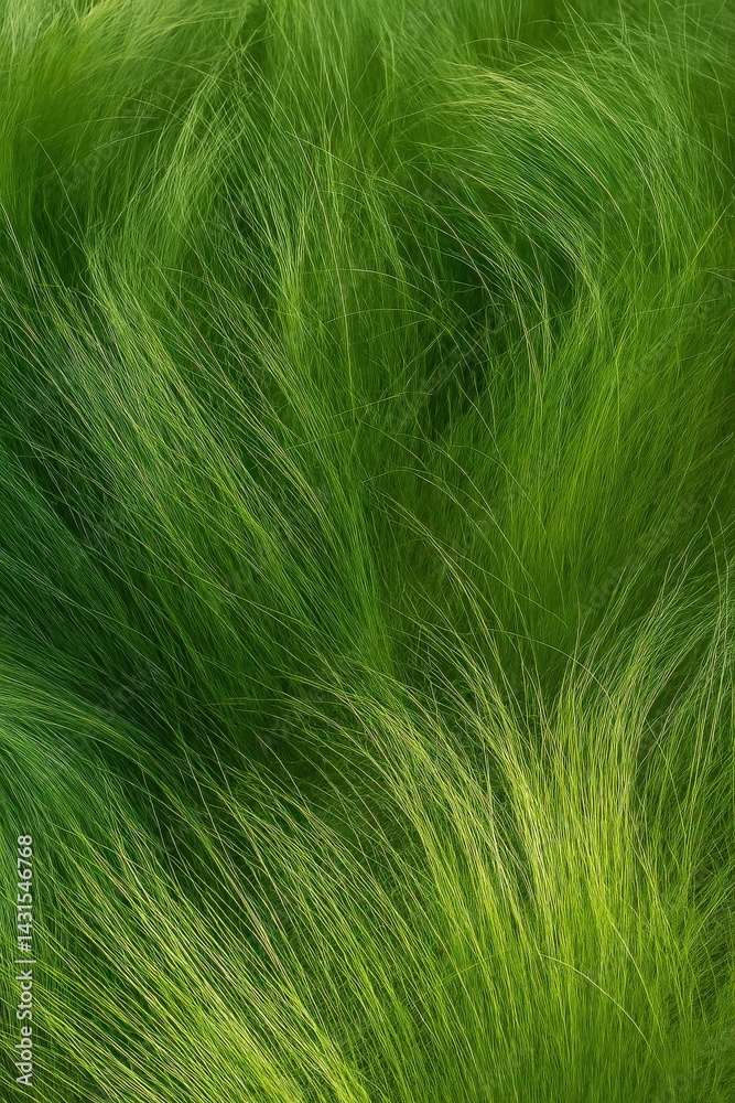 Close-up of lush green grass swaying gently in the breeze. Close-up of lush green grass swaying gently in the breeze.