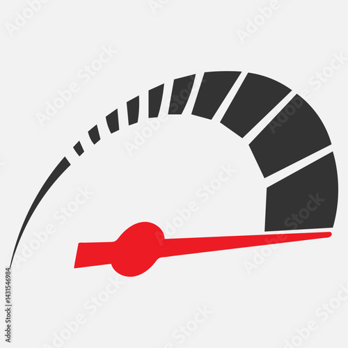 Collection of dashboard meter vector icons featuring speedometers, fuel gauges, tachometers, and performance indicators