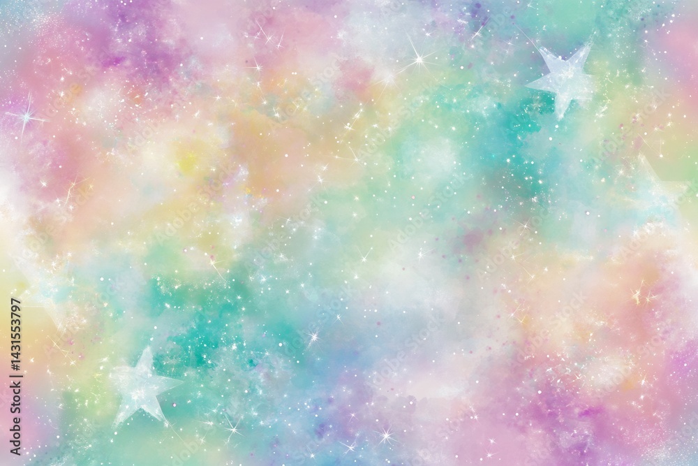 tones artistic star cluster rendered in soft neon and pastel tones artistic star cluster rendered in soft neon and pastel