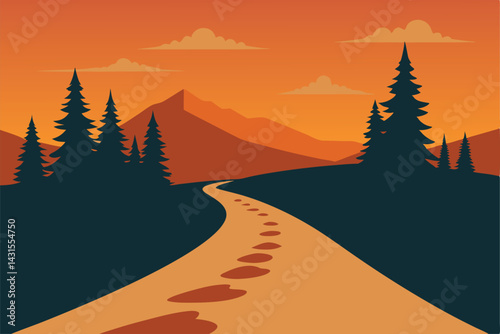 winter landscape with trees