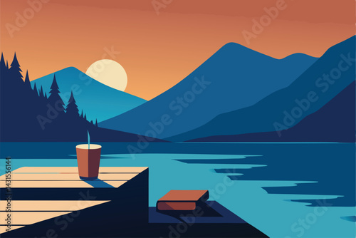 lake in the mountains