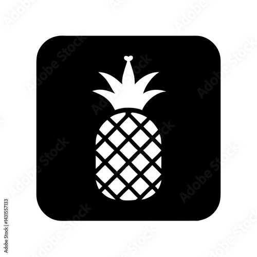 pineapple icon vector illustration