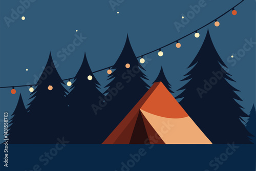 vector illustration of a winter landscape