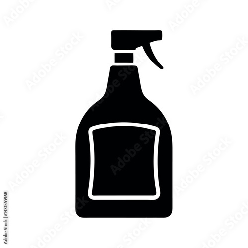Cleaning Alcohol Black Clipart