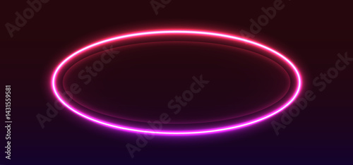 Colorful neon lights flashing in green, blue, white, pink, and violet on an abstract background. Circle ,rectangle, hexagon different shapes background vector design. Background with glowing swirls o