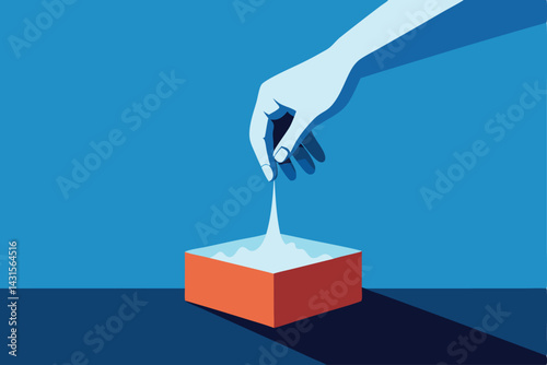 ballot box with flag of france