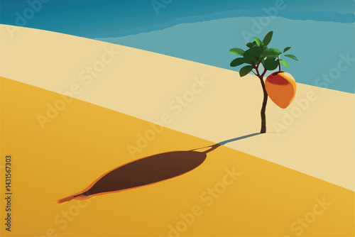 palm trees in the desert