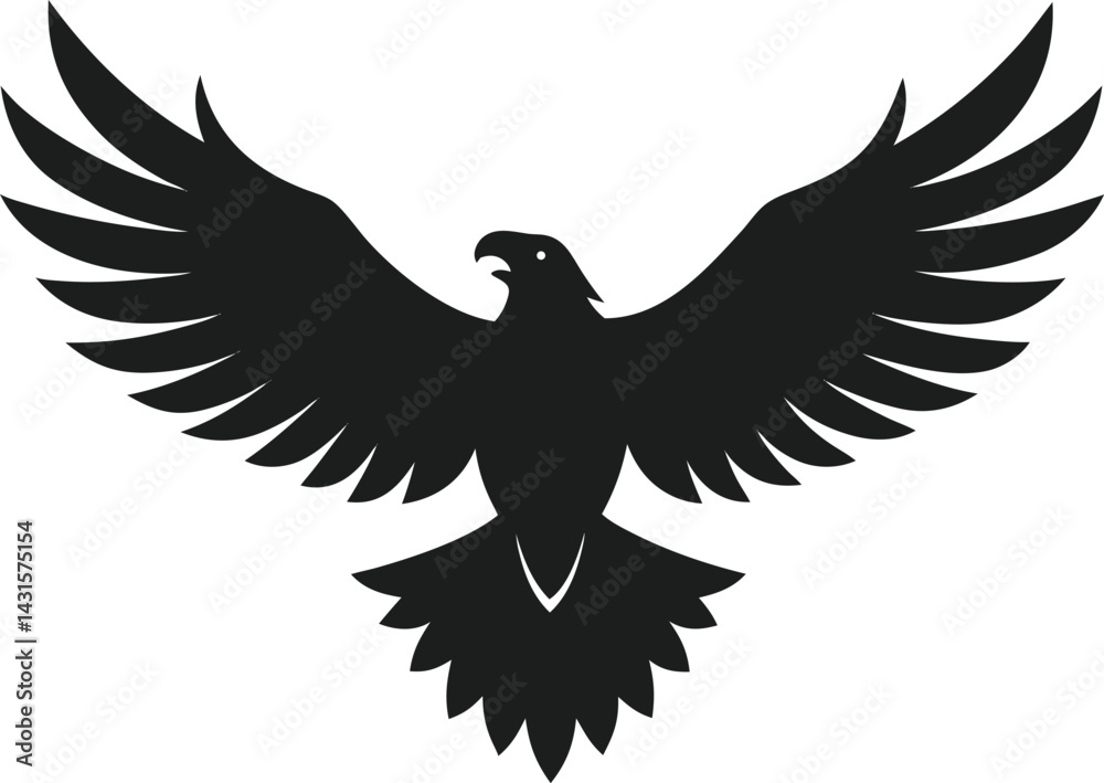 Obraz premium Iconic Bald Eagle Shape Representing Freedom and Strength