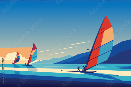 sailboat on the sea