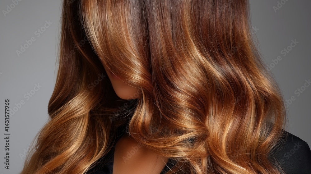 Naklejka premium Warm Balayage for teen.