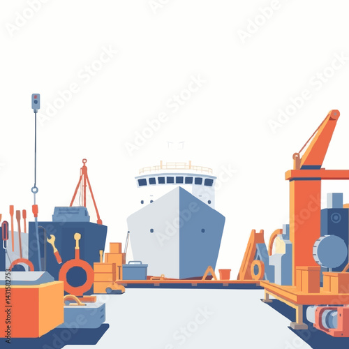 Modern Shipyard in Tools
