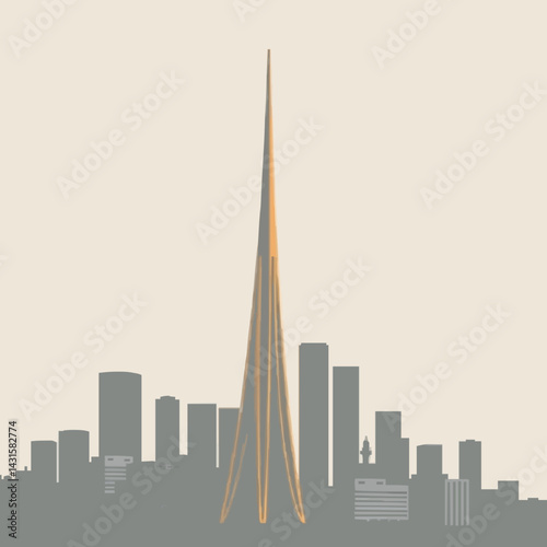 Modern Rustic Tower in a Urban City