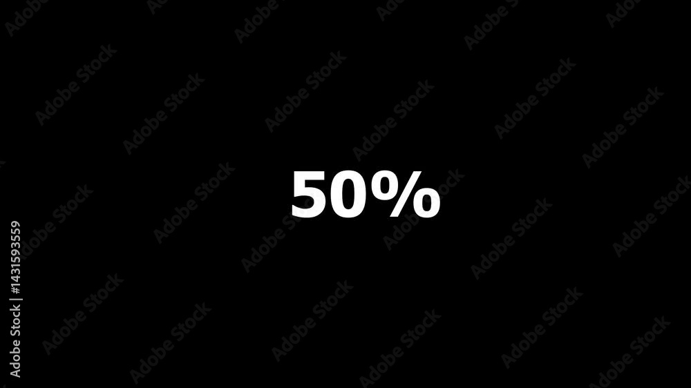 0-100 glowing upload completed animation on a black background. countdown 0 to 100 number animation. loading bar 0 to 100 animation. number counting from 0 to 100 percentage.
