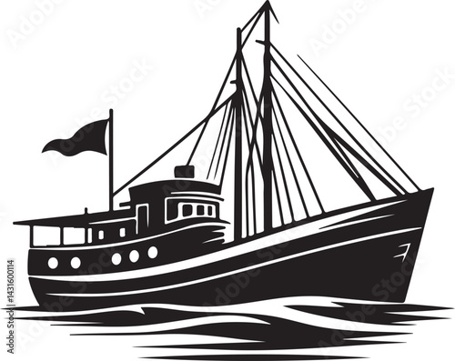 Boat Silhouette Vector Set for Marine Design

Minimal Black Boat Silhouette on White Background

Sailing and Row Boat Silhouettes – Nautical Vector Collection

