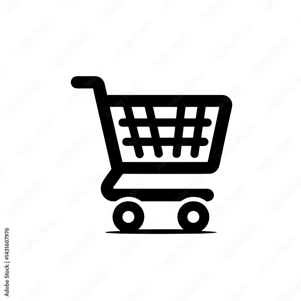 Black Grocery Basket Icon Without Background – Simple and Minimalist Design Black Grocery Basket Icon Without Background – Simple and Minimalist Design