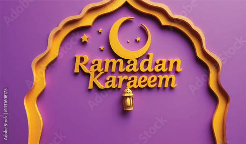 Ramadan Kareem Festive Greetings, Islamic Holy Month Celebration, ramadan kareem vector desing , islamic vector desing 

