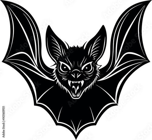 Vampire Bat With Red Eyes