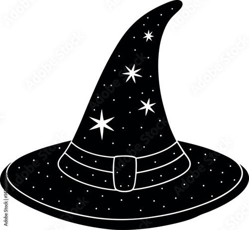Witch Hat With Magical Sparkle Accents