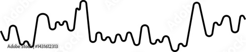 Rounded line chart with a horizontal sideward trajectory suggesting market stability.