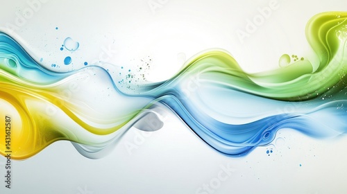 Abstract Colorful Fluid Design Background
