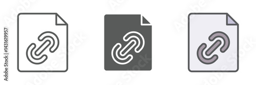 Backlinks Icons Set – Vector Illustrations in Multiple Styles