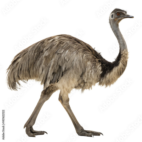 Moa bird isolated on a transparent background