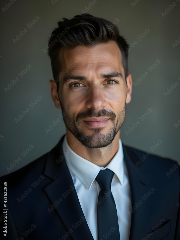 Portrait of the handsome businessman Portrait of the handsome businessman