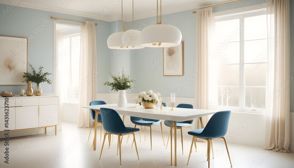 Fototapeta premium Photo interior modern design room 3d illustration