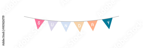 Sunday Bunting Garland Icon