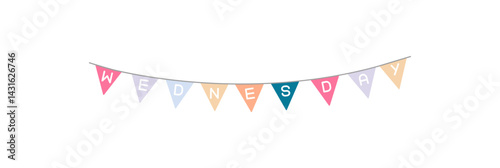 Wednesday Bunting Garland Icon