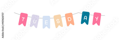 Tuesday Bunting Garland Icon