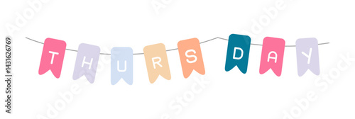 Thursday Bunting Garland Icon