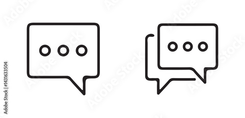 Chat, message, sms, chat, chatting, talk line icon vector illustration eps 10