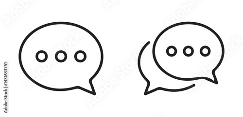 Comment icon speech bubble symbol. Speech bubble collection. Text Message Icon Images, Vector Illustration Eps 10