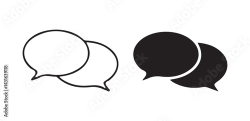 Chat, message, sms, chat, chatting, talk line icon vector illustration eps 10