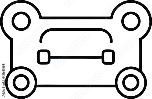 hardware line art vector icon.