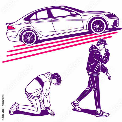 vector illustration of a car