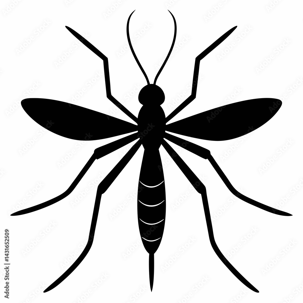 Timeless Mosquito Silhouette Art Timeless Mosquito Silhouette Art